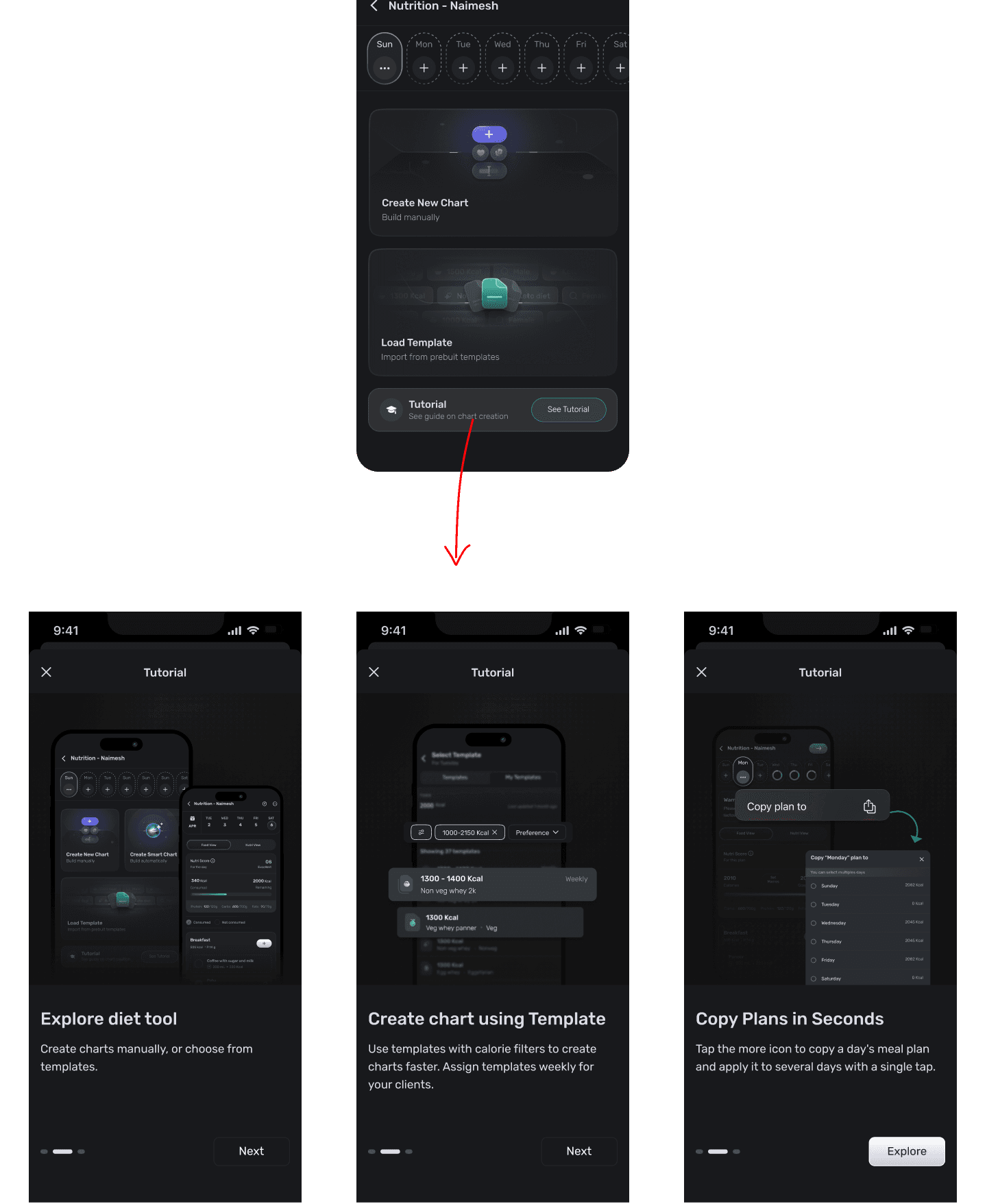 Coach-facing onboarding tutorials