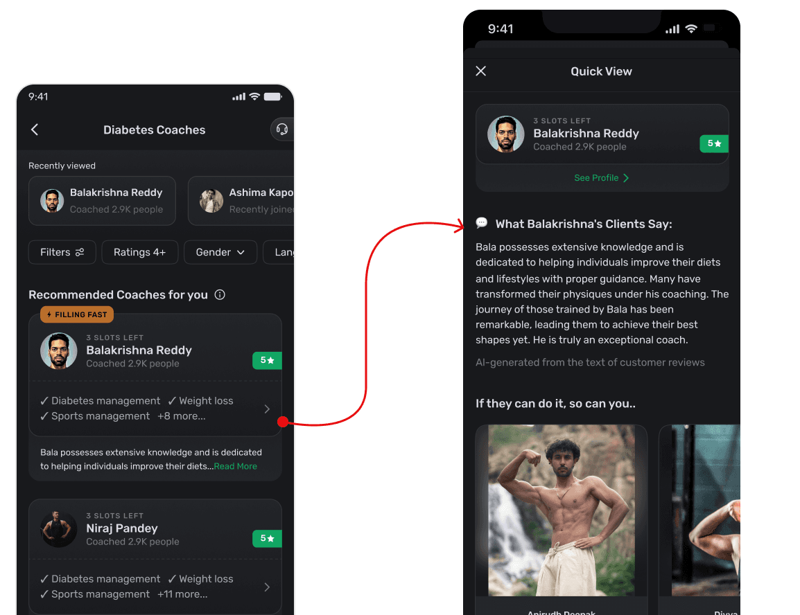 AI summary with its disclosure line